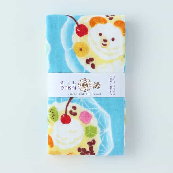 しろくまのふるぅつ氷 　浴用タオル