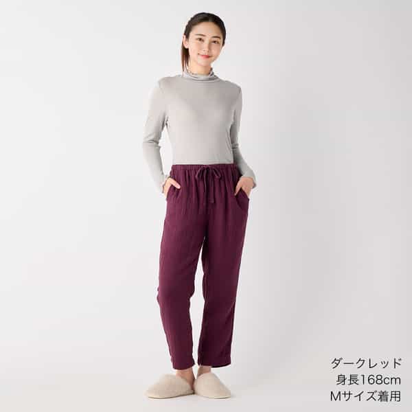 【再値下げ】マシュマロワッフルガーゼライトベーシックパンツ