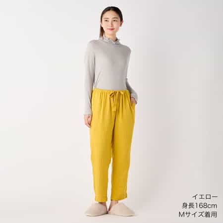 【再値下げ】マシュマロワッフルガーゼライトベーシックパンツ