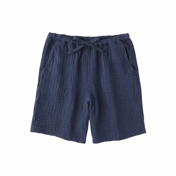 クレープガーゼ ベーシック メンズハーフパンツ