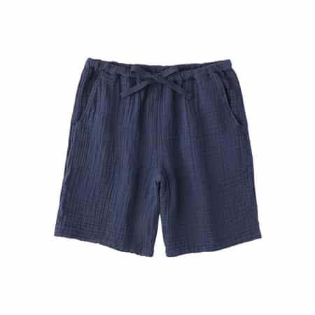 クレープガーゼ ベーシック メンズハーフパンツ