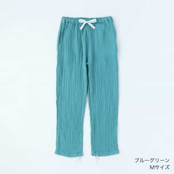 【価格を見直しました】クレープガーゼレディスパジャマパンツ 上下別売