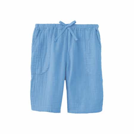 クレープガーゼメンズハーフパンツ