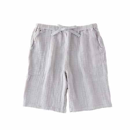 クレープガーゼメンズハーフパンツ