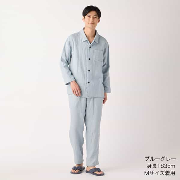 【2026年春夏新色追加】マシュマロガーゼベーシックメンズパジャマ