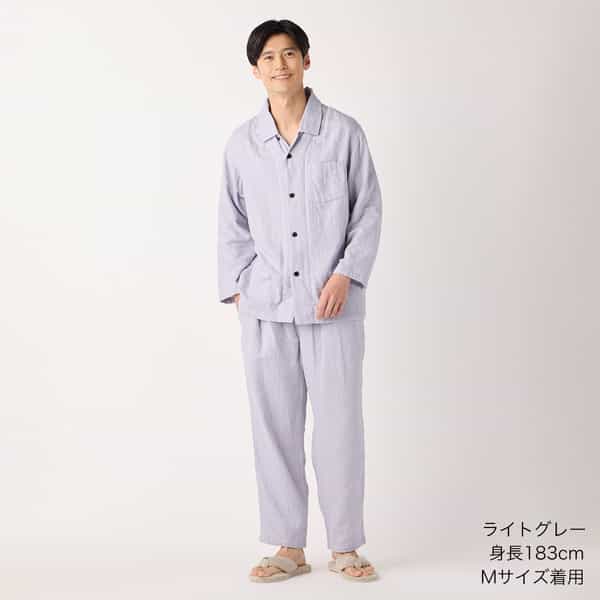 【2026年春夏新色追加】マシュマロガーゼベーシックメンズパジャマ