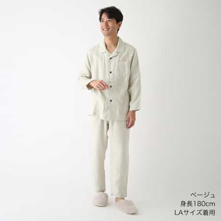マシュマロガーゼパイピングメンズパジャマ