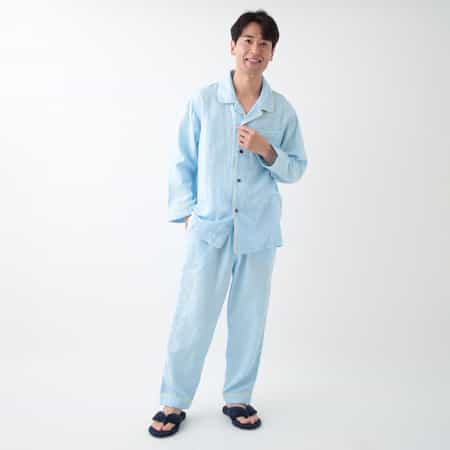 マシュマロガーゼパイピングメンズパジャマ