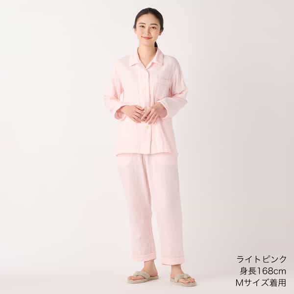 【2026年春夏新色追加】マシュマロガーゼパイピングレディスパジャマ