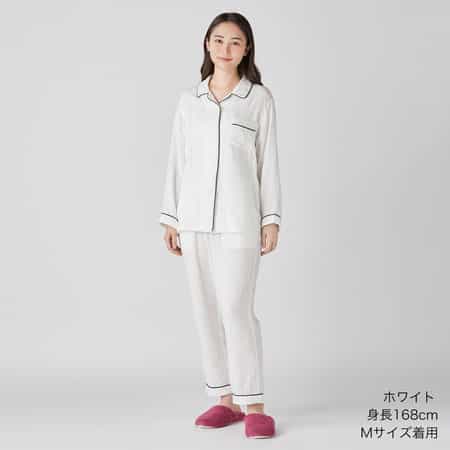 【2026年春夏新色追加】マシュマロガーゼパイピングレディスパジャマ