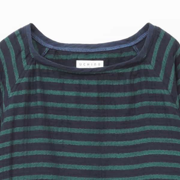 【再値下げ】マシュマロガーゼボーダーメンズ長袖Ｔシャツ