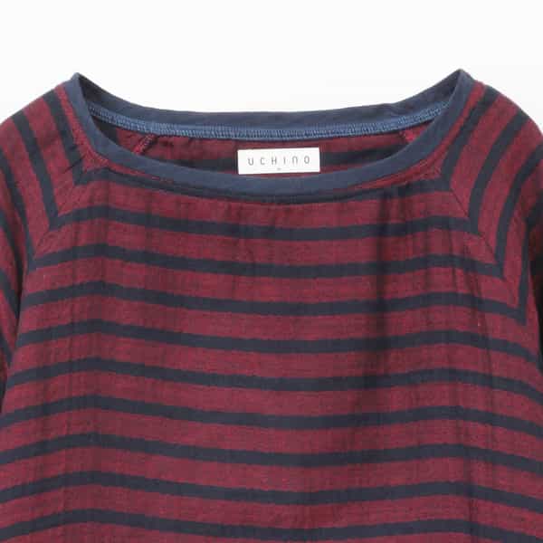 【再値下げ】マシュマロガーゼボーダーメンズ長袖Ｔシャツ