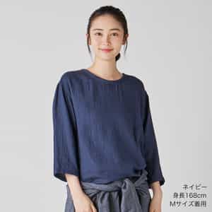 マシュマロガーゼ七分袖Ｔシャツ ユニセックス
