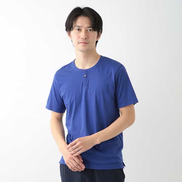 【価格を見直しました】スーパーエアーニット ヘンリーメンズTシャツ