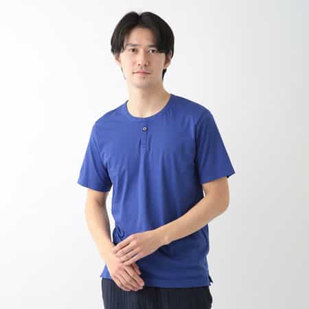 【価格を見直しました】スーパーエアーニット ヘンリーメンズTシャツ