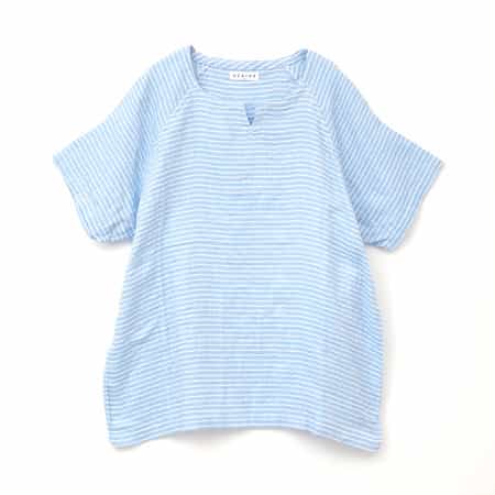 【再値下げ】マシュマロガーゼ　ボーダーメンズＴシャツ