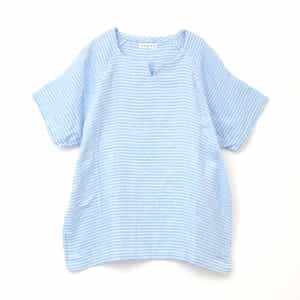 【再値下げ】マシュマロガーゼ　ボーダーメンズＴシャツ