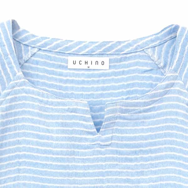 【再値下げ】マシュマロガーゼ　ボーダーメンズＴシャツ