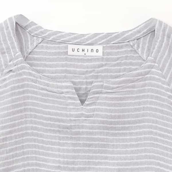 【再値下げ】マシュマロガーゼ　ボーダーメンズＴシャツ