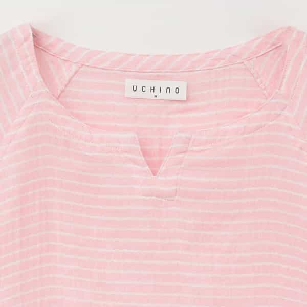 【再値下げ】マシュマロガーゼ　ボーダーメンズＴシャツ