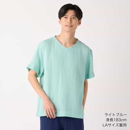 クレープガーゼベーシック半袖Tシャツ ユニセックス