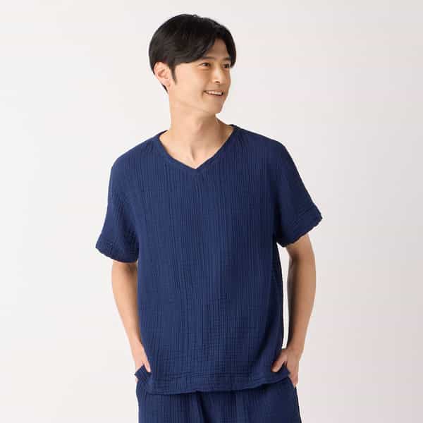 クレープガーゼベーシック半袖Ｔシャツ ユニセックス 3L/4L