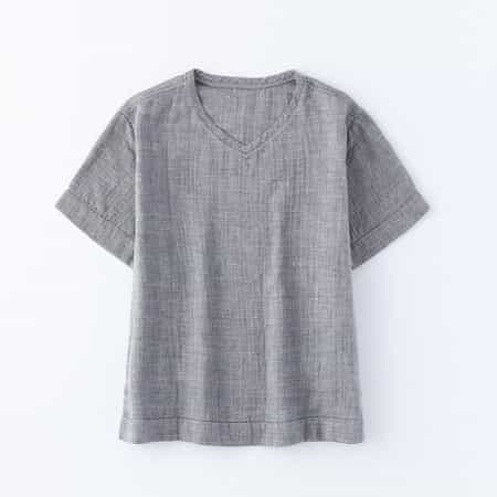 マシュマロガーゼシャンブレーベーシック半袖Ｔシャツ ユニセックス