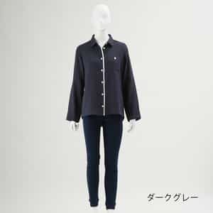 ２重ガーゼレディスシャツブラウス