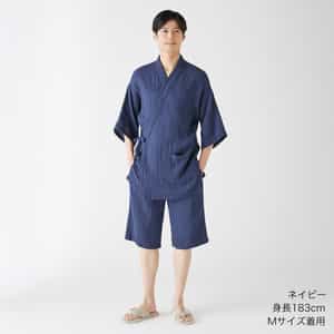 クレープガーゼ甚平