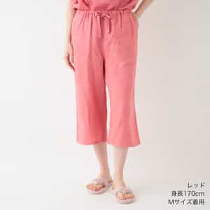 マシュマロガーゼ ベーシッククロップドパンツ